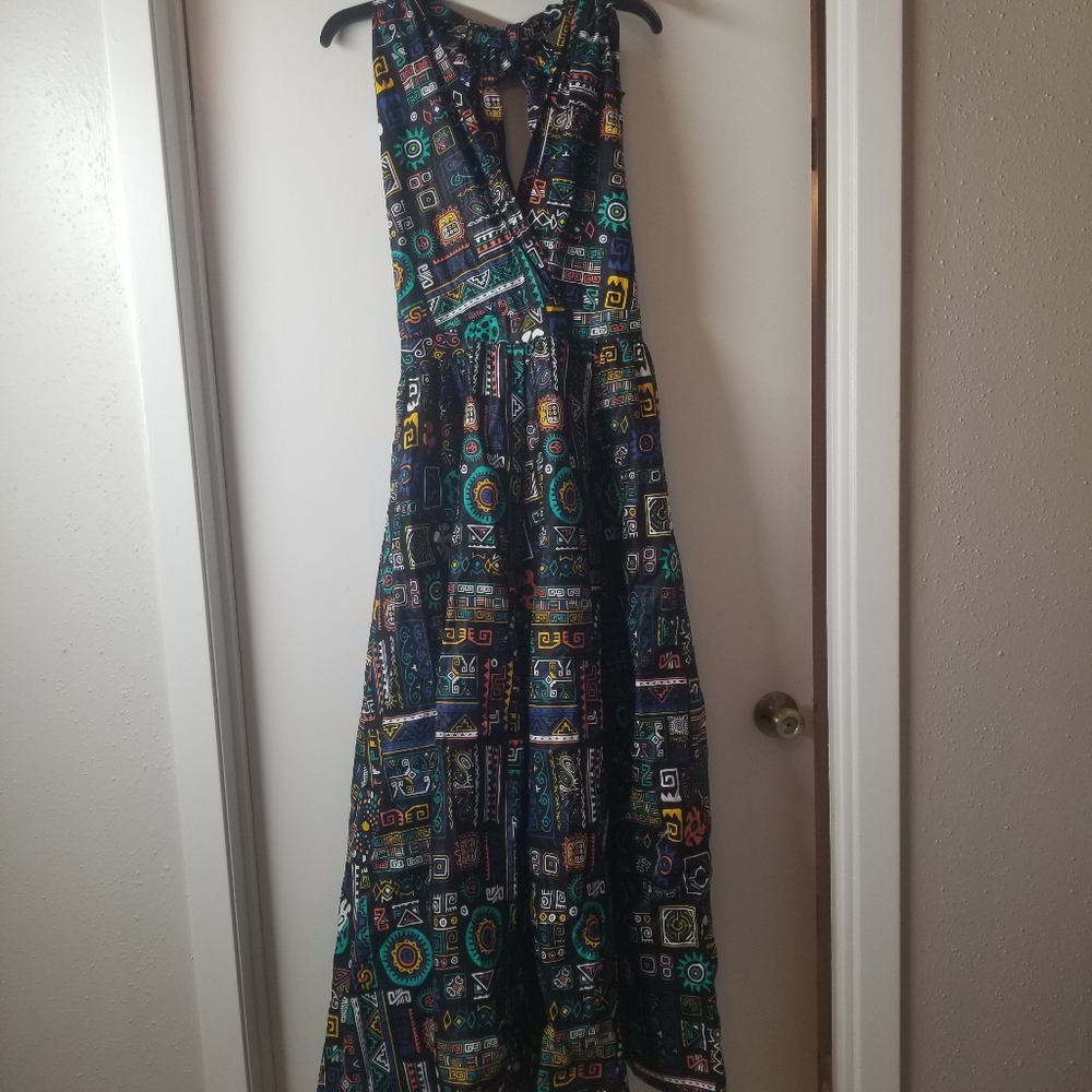 Extra Wide Leg Jumpsuit Halter Neck One Size fits Most Summer Beach Boho